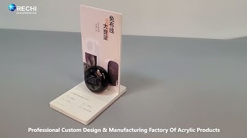 RECHI |Custom Counter Acrylic Display Factory| Acrylic Retail POS Display Stand for Smart Speaker