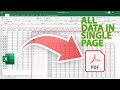 Export All Data In Single Page While Exporting Excel Sheet As PDF | Convert Excel File To PDF