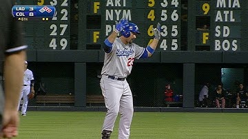 LAD@COL: Adrian rips an RBI double to center field