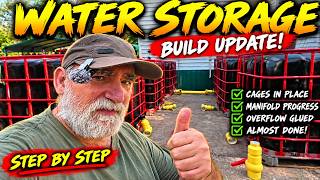 Building a 2,000+ Gallon Water Storage System | IBC Tote Manifold Update
