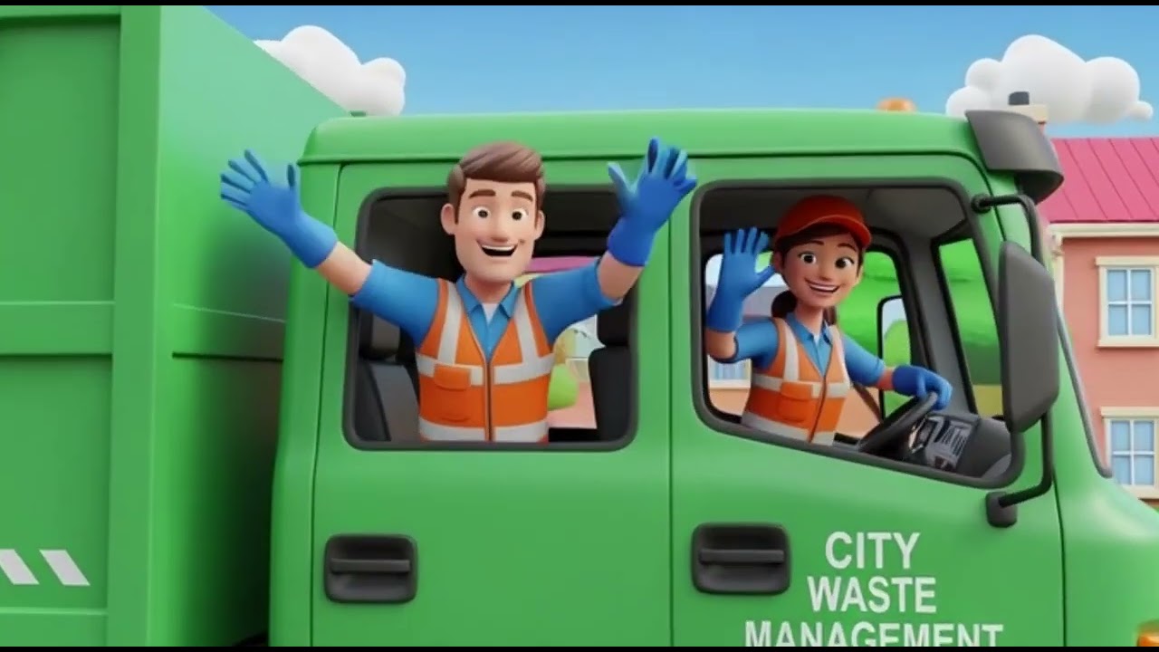 The Happy Garbage Truck Song 🚛