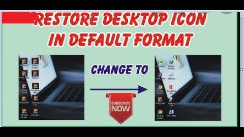 #windows7 How to restore your default file format and icons