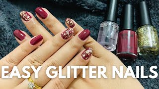 Easy Glitter Nails Tutorial | Nail Art DIY