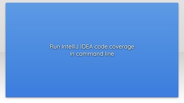 Run IntelliJ IDEA code coverage in command line
