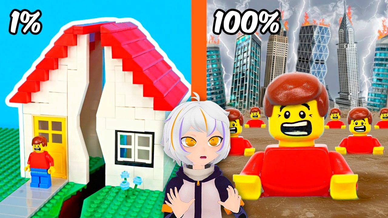 Simulé un APOCALIPSIS de LEGO | ChuyMine REACCIONA a TD BRICKS