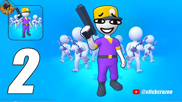 Army War Camp Battle Game - Gameplay Walkthrough Part 2 Commander (IOS,Android) | Stick Crazee