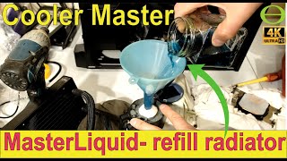How to disassemble and refill a liquid CPU cooler and reassemble - Cooler Master Master Liquid 240 screenshot 4