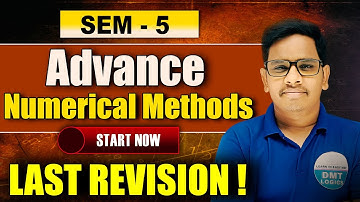 Advance Numerical Methods Complete Unit in One Video | 5th Sem Maths Classes