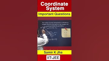 Important Question of Coordinate System | IIT-JEE | Math