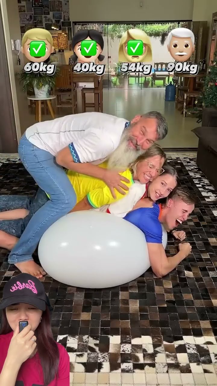 PECAH KAN BALON TIMPA TIMPAAN SAMPAI 100 kg ⁉️#shorts #funny #dubbing