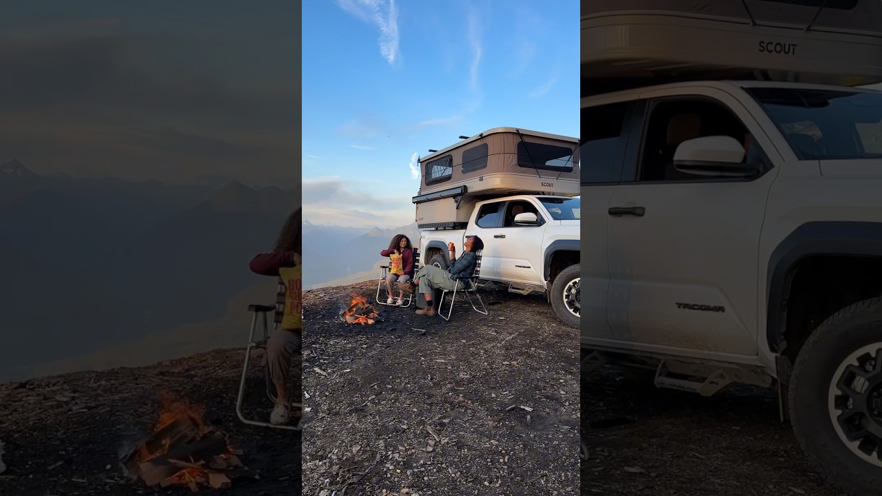 ⁣Camp simple: Yoho Pop-up Setup