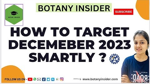 HOW TO TARGET  CSIR NET JRF LIFESCIENCES DECEMBER 2023 SMARTLY ?  @BotanyInsider