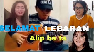 Selamat Lebaran - Ismail Marzuki, Reaction Vidio Cover fingerstile Alip_ba_ta