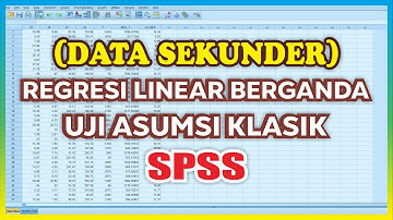 Data Sekunder - Analisis Regresi Linear Berganda SPSS beserta Uji Asumsi Klasik