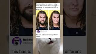 jason momoa without a beard is a jumpcare 💀 | funny memes | dank memes | viral memes