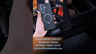 Textile Tech Functional Genuine Leather Case for Samsung Galaxy Z Fold7 #GalaxyZFold7 #phonecase