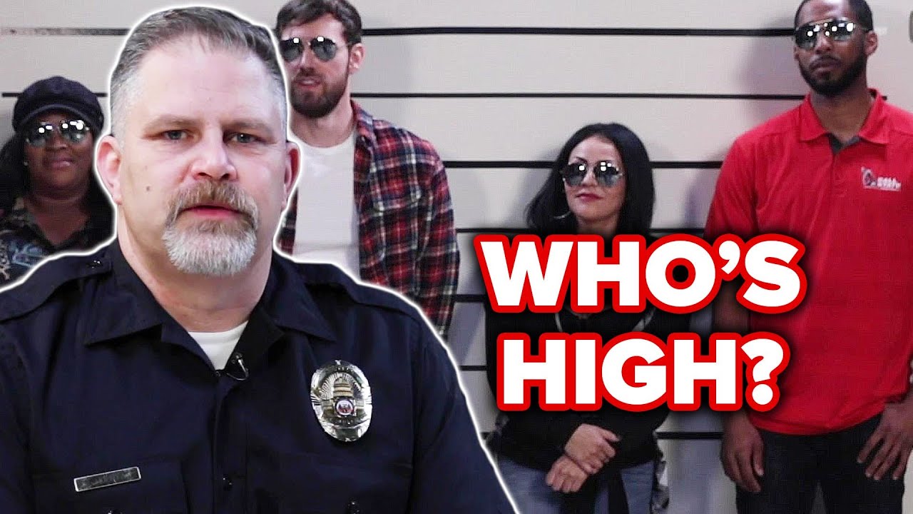 Retired Police Officer Guesses Who's High Out Of A Lineup