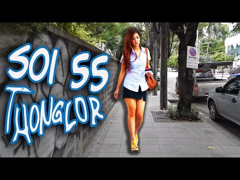 A walk up the WEST side of Sukhumvit Soi 55 in the Thong Lor area of Bangkok