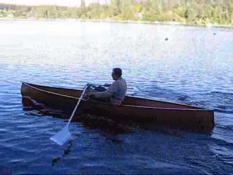 legs drive and steer a-row canoe as fast as a rowing shell but more 