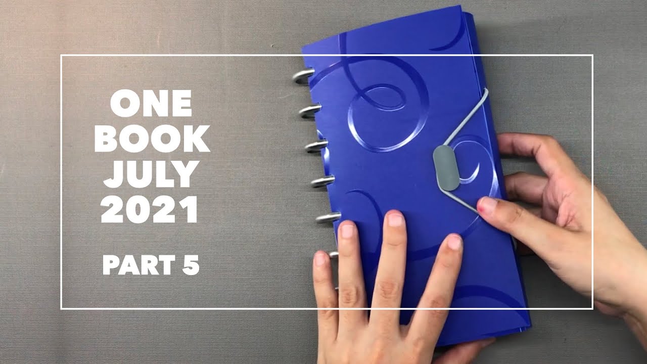 One Book July 2021 (Part 5) - Stamping the dates, and hacking a cover with a closure