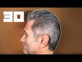 Classic Traditional Men's Haircut-Scissors  STEP BY STEP