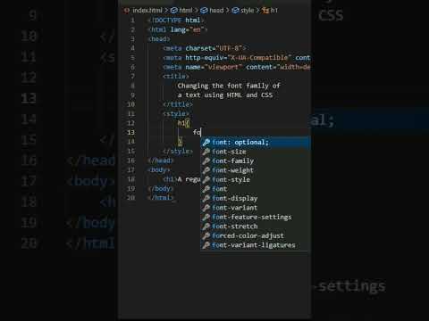 Video: Jak změníte písmo nadpisu v HTML?