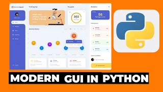 modern graphical user interfaces in python: modern ui design with python custom tkinter