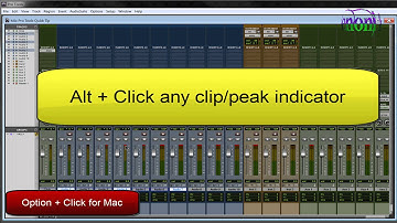 Clear All Clip Indicators - Pro Tools Quick Tips