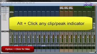 Clear All Clip Indicators - Pro Tools Quick Tips