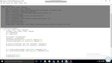 python tkinter  login and registration on one window