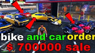 gta 5 || premium deluxe motorsport bike and car  order $ 700000 sale || games info vlogs