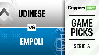 Udinese vs. Empoli Serie A: Soccer Expert Predictions, Soccer Picks & Bets Bets