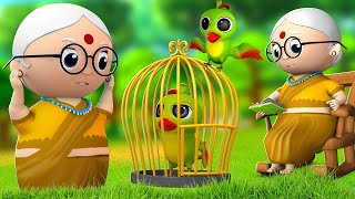 नानी माँ ने तोता पाला - Nani Maa Ne Tota Pala Hindi Rhymes for Children Poems Balgeeth | JOJO TV