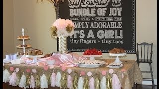 Pink \& Gold Party Decorations| ShowMeCute