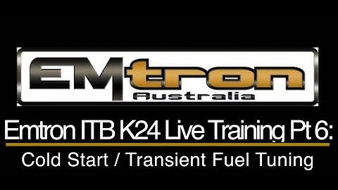 Emtron ITB K24 Civic Live Training 6: Cold Start/Transient Fuel Tuning | Evans Performance Academy