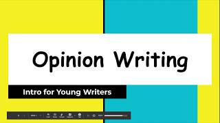 Opinion Writing Intro for Kids