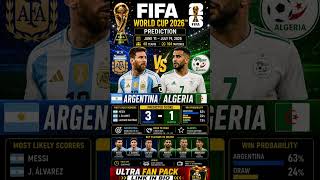 🇦🇷 Argentina vs Algeria Prediction 🔥 FIFA World Cup 2026 | Messi vs Mahrez 🏆 #worldcup2026