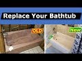 How to Install a Bathtub - Old Tub Removal DIY