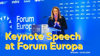 Keynote Speech at Forum Europa - 22nd February 2024