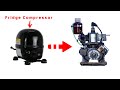 I Make Fridge Compressor into 2 stroke Engine