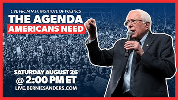 THE AGENDA AMERICANS NEED (LIVE AT 2PM ET)