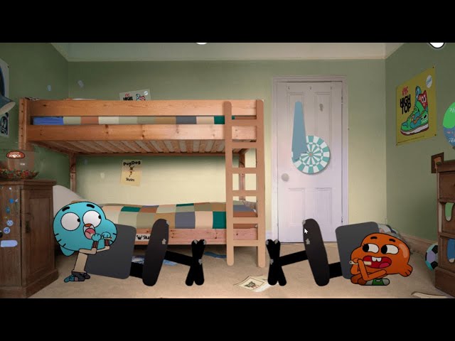 The Amazing World of Gumball: Party Mix - The Grossest Battle... the Spitwad Wars (CN Games)