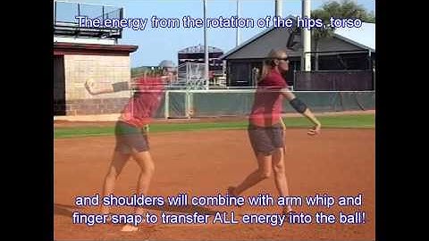 Fastpitch Pitching Mechanics-Linear to Rotational Energy---5 Time NPF All Pro Sarah Pauly
