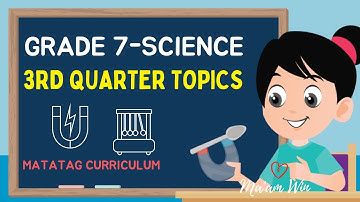 3rd Quarter Topics  Grade 7 Science ||MATATAG Curriculum|| SY 2024-2025 #science #grade7 #education