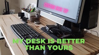Flexispot sit stand desk{custom maple top} my desk is better!