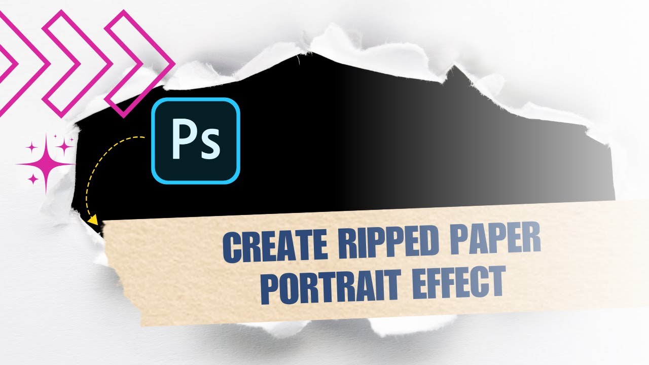 ⚡️ TIPS: How to Create Ripped Paper Portrait Effect - Photoshop ...