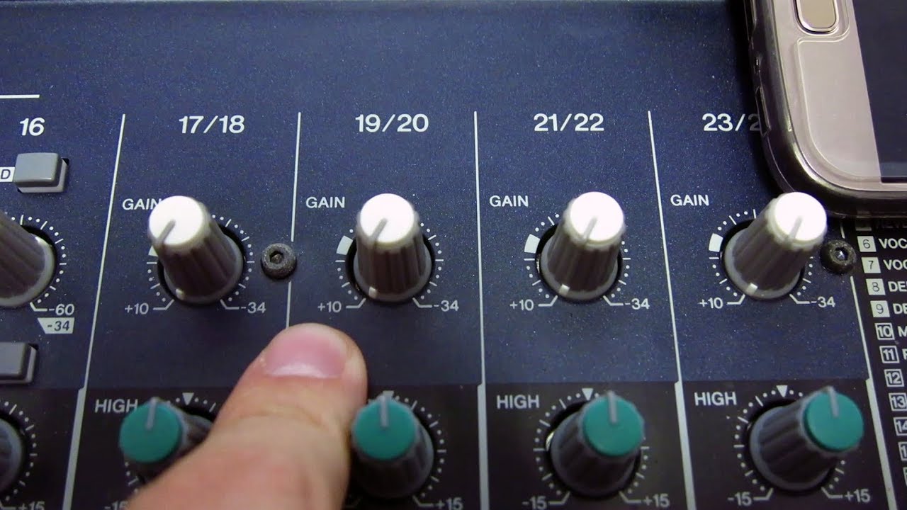 MESA DE MEZCLAS - CÓMO AVERIGUAR EL NIVEL DE SALIDA Y EL VOLTAJE DE UNA FUENTE SONORA CON EL GAIN