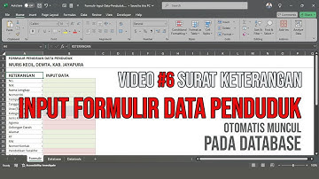 Input Data Penduduk Langsung ke Database Excel – Tutorial Lengkap