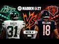 Jets vs Bears Week 4 Simulation | Madden 27 Draft Rosters