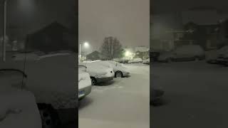 Snow ❄️ aurora Illinois #usa #viral #shortvideo #shortsviral #illinois #snow